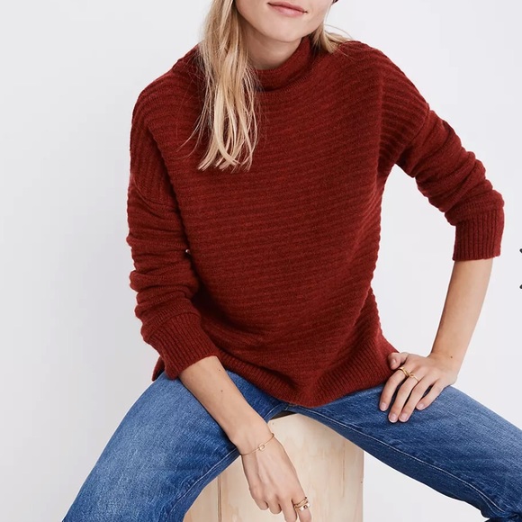 Madewell Belmont Mock Neck Sweater - Picture 1 of 10